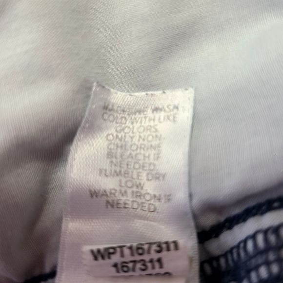 J Jill Jeans Authentic Fit Size 18 Med Wash Denim Slim Ankle Frayed Curved Hem - Picture 11 of 12